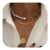 YANCHUN Layered Chunky Necklace, Heart Beaded, Gold and Silver