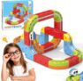 YESHIN Electric Train Set, DIY Cube Track Fusion Toy for Kid, Magic Rail Train Track Set with Gravity Defying 3D Layouts, STEM Building Track Gift for Boys Girls Ages 3(Advanced Set)