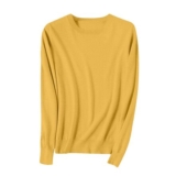 YGERGWE Fall Knitted Sweater Crew Neck Pullover for Women