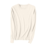 YGERGWE Womens Knit Sweater Crew Neck Beige