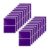 YIKIADA Purple Rectangular Labels 75x50mm, Waterproof, 40 Pieces