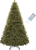 YITAHOME 6ft Artificial Christmas Tree with 250 LED, Christmas Pine Tree with 880 Tips, Foldable Metal Frame & Stand, Easy Assembly Pops Up Christmas Tree for Home Party, 182 x 110cm