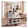 YITAHOME Coat and Shoe Rack, Hallway Storage, White
