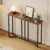 YITAHOME Console Table for Hallway, Slim Behind Sofa Table for Living Room, Narrow Hallway Table, Entryway Side Tables, Small Space Multi-Use Hallway Furniture, Rustic Brown