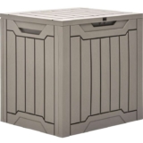 YITAHOME Outdoor Resin Storage Box 31 Gal, Water-resistant Patio Deck Box Outdoor Storage Box