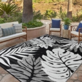 YONILE Waterproof Outdoor Rug 120x180cm, Reversible Outdoor Plastic Straw Rug for Patios Clearance, Outdoor Area Rug Carpet RV Mat for Camping Backyard Deck Porch