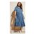 YOURS Curve Blue Tiered Maxi Chambray Shirt Dress