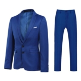 YOUTHUP Mens 2-Piece 2-Button Wedding Tuxedo Blazer & Trousers
