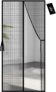 YRH Magnetic Fly Screen Door,Fiberglass Enhanced Screen Mesh,with Stay Open Buckles,Heavy Duty Self-Sealing Mesh,Powerful Magnets,No Drill Installation (70×200 cm, Black)