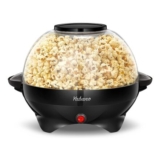 Yabano Popcorn Maker, 5L, Nonstick, 800W, Black