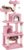 Yaheetech 158cm Multi-Level Cat Tree Tower Large Kitten Scratching Posts with Condos/Perches/Hammock Broad-Space Kitten Activity Centre, Pink