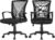 Yaheetech Set of 2 Ergonomic Mid Back Desk Chair Adjustable Swivel Office Chair Study Computer Task Chair with Comfort Breathable Lumbar Support Updated Large Seat
