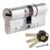 Yale P-YS3-4040N Anti-Snap 3 Star Euro Double Cylinder, High Security, 40:40 (80mm), Nickel Finish Prime Exclusive