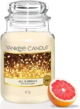 Yankee Candle Scented Candle All is Bright Large Jar Candle Long Burning Candles: up to 150 Hours