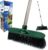 Yard Broom Outdoor Heavy Duty, 10 Garden Broom Synthetic Hard Bristle Brush Head with Strong Handle, Stiff Sweeping Brush Outdoor