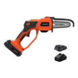 Yard Force Mini Chainsaw, Cordless 20V, One-Handed Pruning
