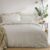 Yard Hebden 100% Cotton Stripe Duvet Cover Set – Reversible Striped Bedding (Natural, King Size)