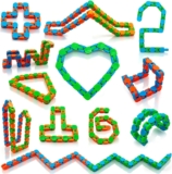 Yeefunjoy 12 Pack 24 Links Wacky Tracks Snap and Click Fidget Toys