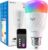 Yeelight E27 Smart Bulb, 11W 1300LM RGBCW Alexa Light Bulbs, Dimmable with 16 Million Colors, Schedule & Timer, Work with Matter, Alexa and Google Assistant, 2700K-6500K, Energy Saving, Hub Required