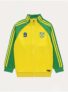 Yellow Brazil Football Zip Front Jacket (Ages 3-9)