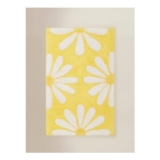 Yellow Daisy Cotton Bath Mat