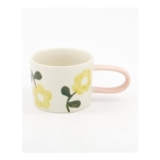 Yellow Flower Ceramic Mug 7×11.5cm