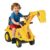 Yellow HOMCOM 2-in-1 Kids Ride-on Tractor Pull Cart with Bucket