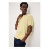 Yellow Texture Smart Polo Shirt