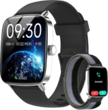 Yoever Smart Watch for Women Men, 1.85 HD Screen Fitness Watch with Bluetooth 5.3, Heart Rate/Sleep/SpO2 Monitor,110 Sports Modes,IP68 Waterproof Smartwatch, Activity Tracker for Android iOS