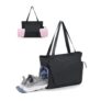 Yoga Tote Bag with Mat Holder and Shoe Compartment