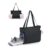 Yoga Tote Bag with Mat Holder and Shoe Compartment