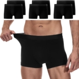 YouShow Mens Boxers 6/12 Pack Mens Underwear Hipsters Cotton Pants Trunks Mens Underpants, Boxer Shorts Men, Tagless, Anti-Chafe, Soft, Breathable, Combed Cotton, Slim Fit, Multipack, Everyday Wear