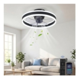 YuYe LED Ceiling Fan with Lighting, 3 Color Temps, Remote