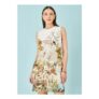 Yumi Ivory Jungle Print Viscose Shift Dress