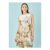 Yumi Ivory Jungle Print Viscose Shift Dress