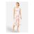 Yumi White Delicate Floral Midi Skater Dress