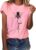 Yuson Girl Women Summer Bee Kind Letter Print T-Shirt Ladies Bee Graphic Shirts Tee Round O Crew Neck Short Sleeve Tshirts Tank Tops Tee Loose Casual Shirts Tops