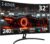 Z-Edge 32 Inch Curved Gaming Monitor 240Hz 1ms MPRT Full HD 16:9 Curved Screen Frameless LED Monitor, Ultra-Thin Bezel, FreeSync, DisplayPort & HDMI, Black