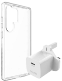 ZAGG Crystal Palace Snap Samsung S25 Ultra Clear Case & Mophie 30W USB Type-C Wall Charger Bundle – Free C&C
