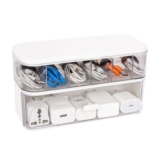 ZBRANDS Charger Organizer Box for Cords, 23 Cm, 6 Slots