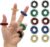 ZENO Spiky Fidget Rings 10 Pack Sensory Finger Rings for Adults, Silent Stress Relief & Anxiety Fidget, Tactile Finger Massager Rings for Focus & Nervous Habits