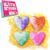 ZIMPLI – 4 x Large UK Made Love Heart Bath Bombs Gift Set, Valentines Day Present for Her, Women, Girlfriend, Wife, Mothers Day Gifts