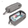 ZIPIT Lenny Pencil Case – Wide Opening Zipper Pouch – Grey