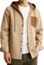 ZITY Mens Cotton Blend Hooded Button-Down Shirt, Regular Fit, Long Sleeve with Chest Pocket, Work & Leisureork & Leisure M-3XL