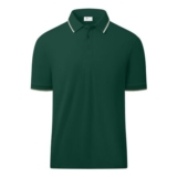 ZITY Mens Polo Shirt, Short Sleeve, Breathable, Dark Green L