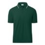 ZITY Mens Polo Shirt, Short Sleeve, Breathable, Dark Green L