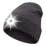 ZONSUSE LED Beanie Hat with 6 LEDs, USB Rechargeable