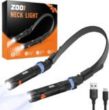 ZOOI Gifts for Men, Reading Neck Light with Magnetic Removable Lamp, Father s Day Gifts, Multi Tool Gadgets for Mens Gifts for Him Dad Birthday Presents for Dad, Camping Accessories