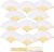ZOOI Paper Fan 12pcs Folding Hand Fan Wedding Fans for Guests, White Paper Fans Handheld, Chinese Bamboo Fan Wedding Gifts, Bride Fans Bridal Shower & Hen Party Accessories, Wall Decor