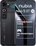 ZTE Nubia Neo 5 GT 5G, AI Gaming Smartphone, 8GB256GB, Side Triggers, Built-in Physical Fan, 6.8 1.5K 144Hz AMOLED 6210mAh